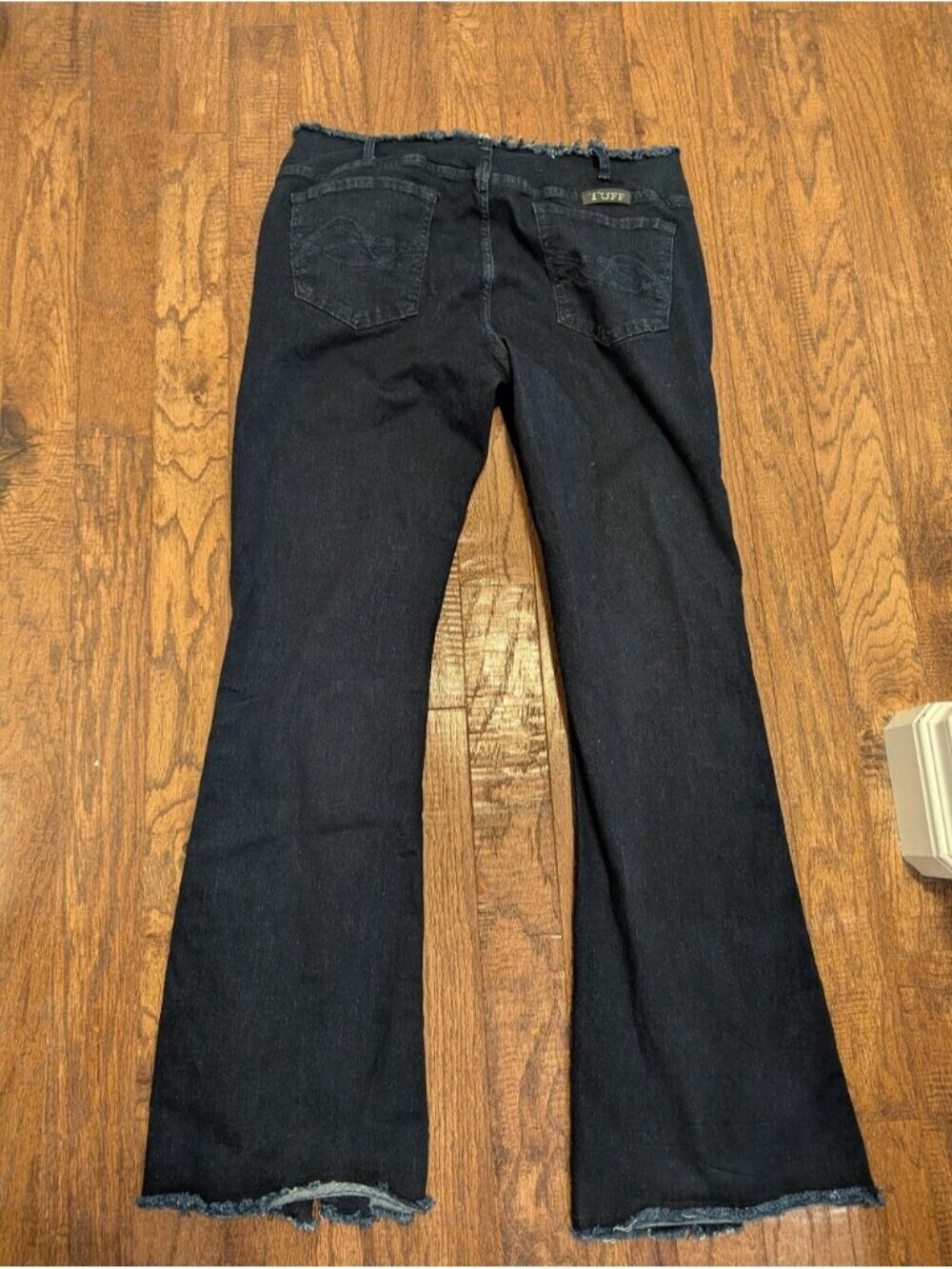 Y2K Cowgirl tuff Co Vintage jeans With Ultra Flare & Silver Button Details Sz 34 - Picture 4 of 8